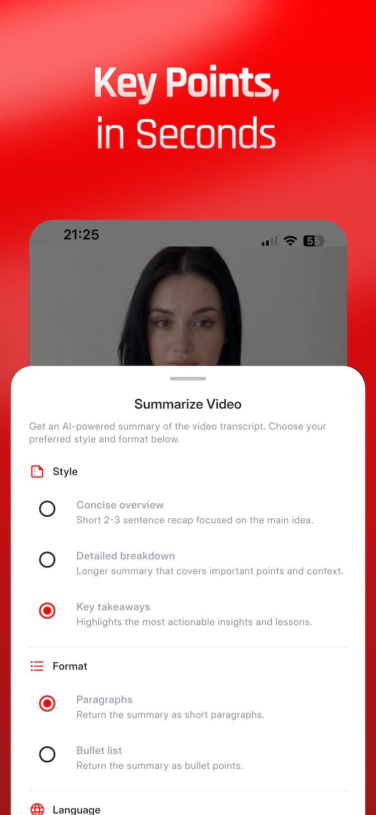 YouTube Translate - AI-powered video summary